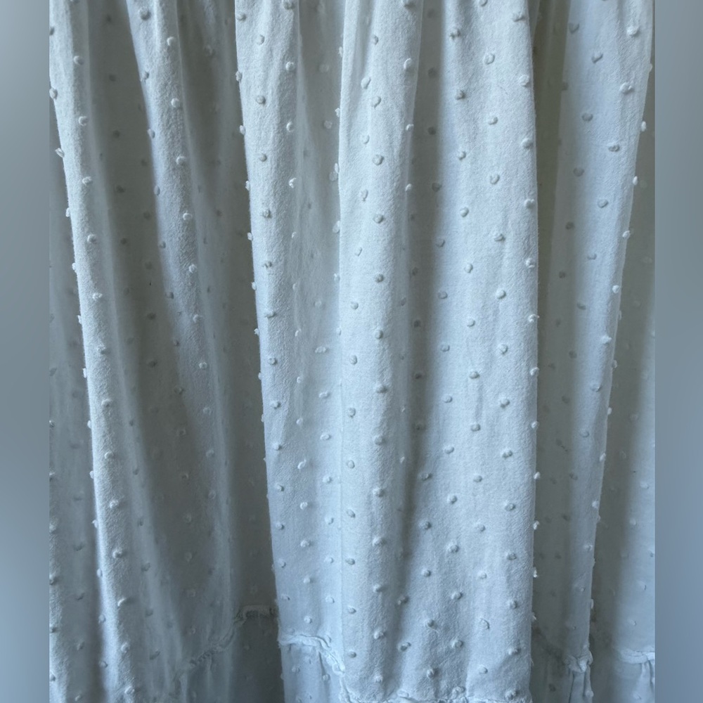 HILL HOUSE Ellie Nap Dress Tiered Swiss Dot Ruffle Cottagecore‎ Coquette White L - Picture 3 of 7